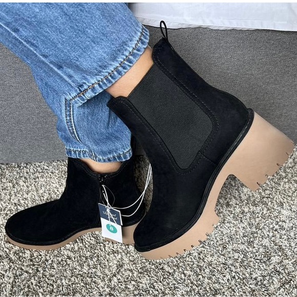 🍁MICROSUEDE CHELSEA BOOTS - Picture 3 of 13